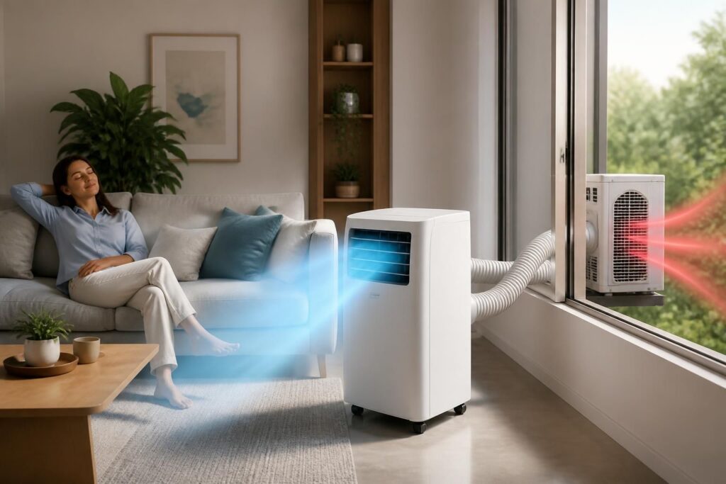 ontdek hoe een mobiel split airco werkt en welke voordelen het biedt voor optimale verkoeling en flexibiliteit in elke ruimte.