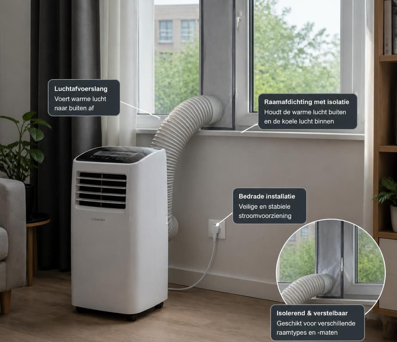 ontdek de voor- en nadelen van mobiele airco's met of zonder slang. vergelijk prestaties, installatiegemak en energieverbruik om de beste keuze voor jouw koeling te maken.