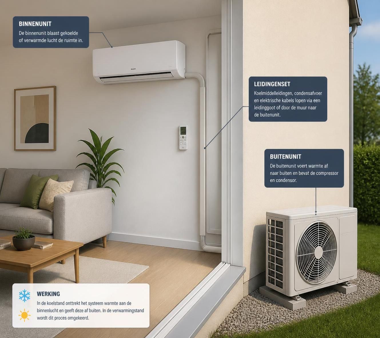 ontdek de voordelen en de werking van een split airco op een eenvoudige en begrijpelijke manier uitgelegd.