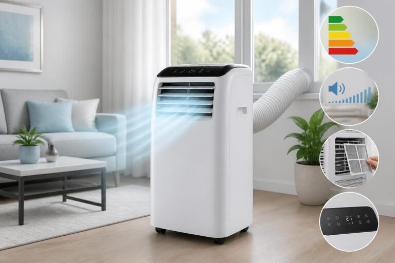 ontdek waar je op moet letten bij het kopen van een mobiele airco, inclusief belangrijke tips over capaciteit, energieverbruik en geluidsniveau voor optimale koeling.