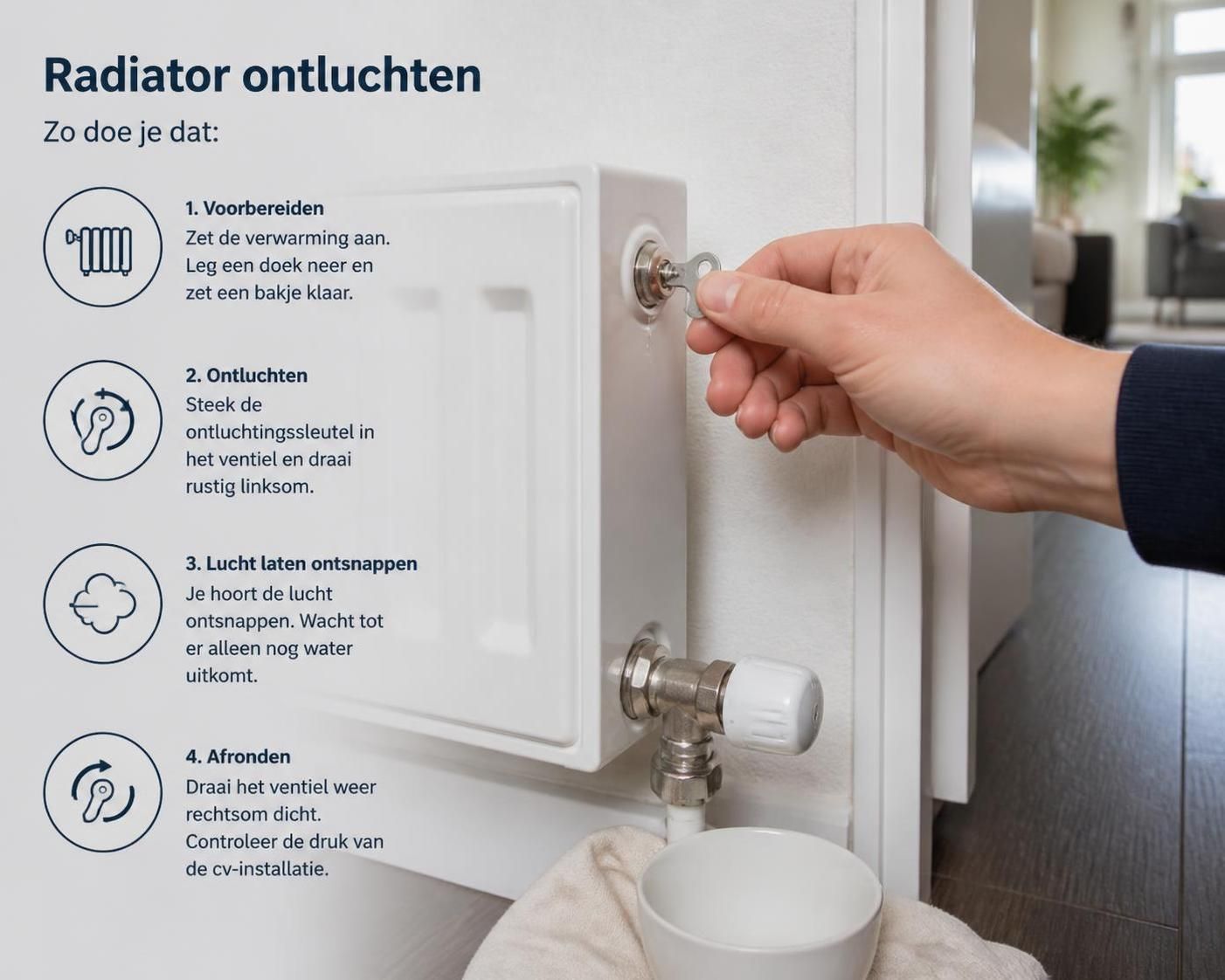 ontdek waarom het ontluchten van je verwarming essentieel is voor optimale warmte en energiebesparing, en leer stap voor stap hoe je het zelf gemakkelijk kunt doen.