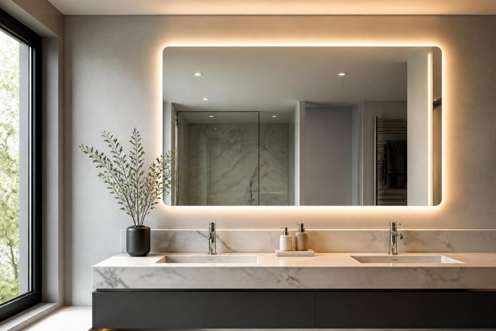 ontdek de badkamerspiegel met verlichting en verwarming: de ultieme gids voor meer comfort en stijl in jouw badkamer. leer alles over functionaliteit, design en installatie.