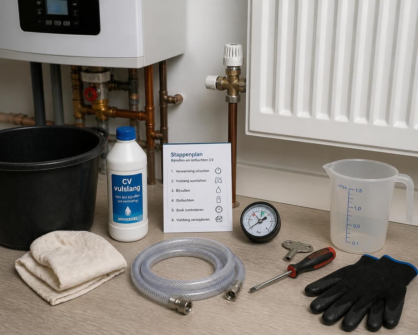 leer hoe je eenvoudig je centrale verwarming bijvult en lucht verwijdert voor maximaal comfort en een efficiënte werking van je verwarmingssysteem.