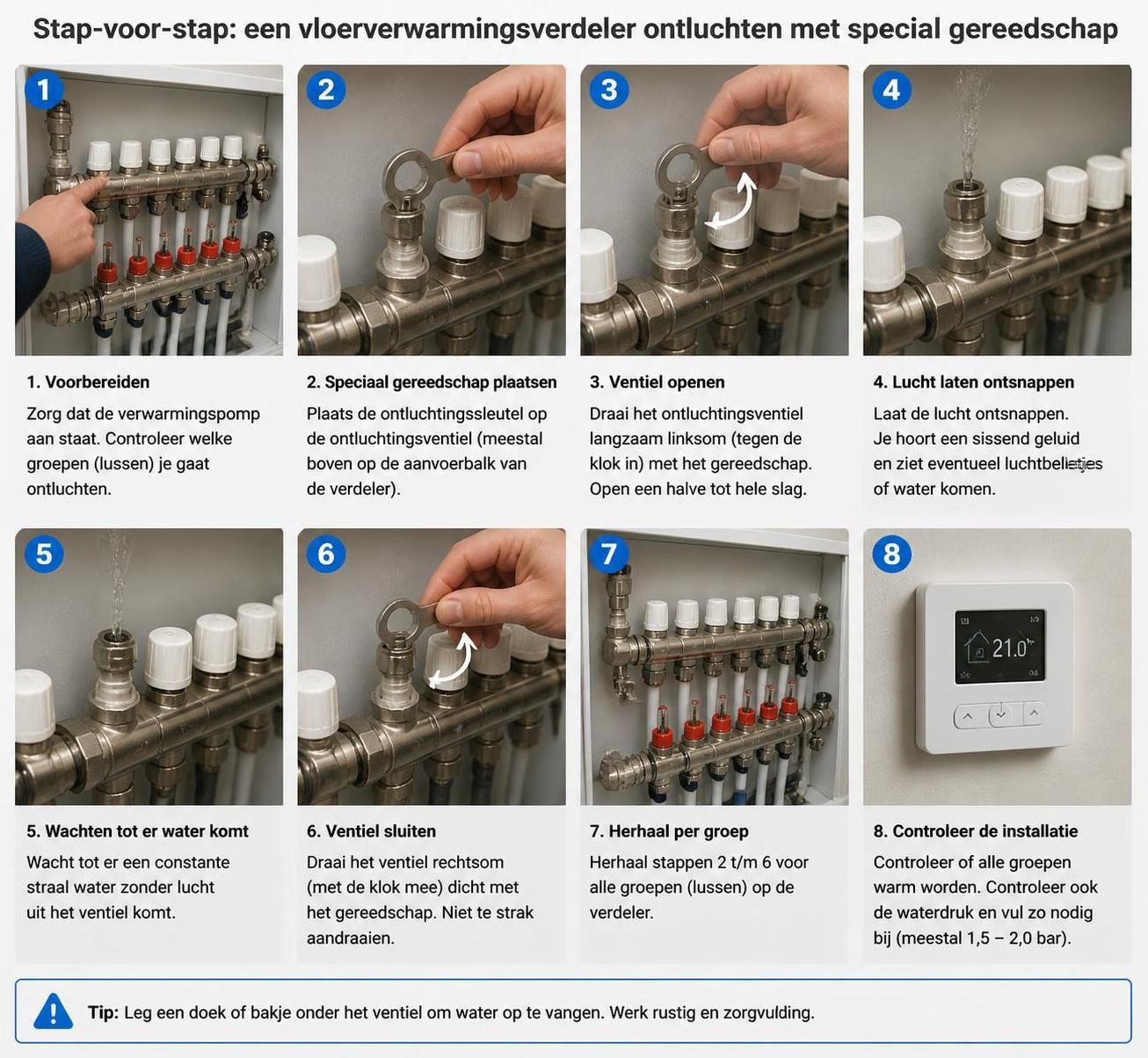 leer hoe je je vloerverwarming ontlucht voor een optimaal rendement en comfort in huis. stap-voor-stap gids voor efficiënte verwarmingsprestaties.
