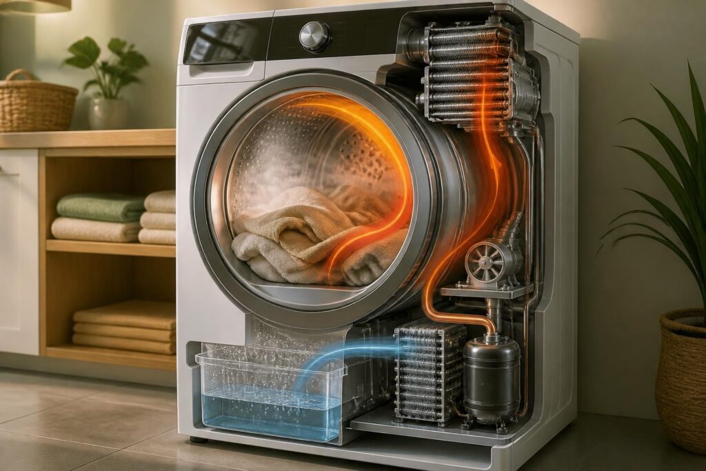 ontdek hoe een warmtepompdroger werkt en waarom het een energiezuinige en kosteneffectieve keuze is voor uw huishouden.