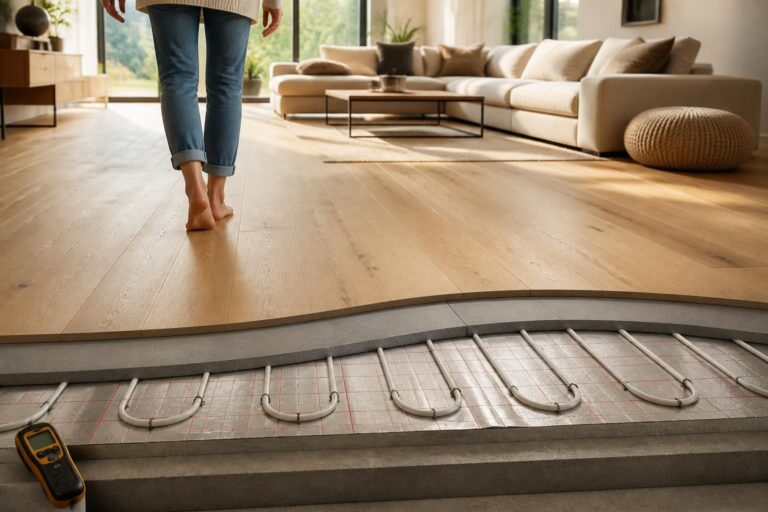 ontdek de voordelen en aandachtspunten van vloerverwarming onder een houten vloer voor een comfortabele en efficiënte warmte in huis.