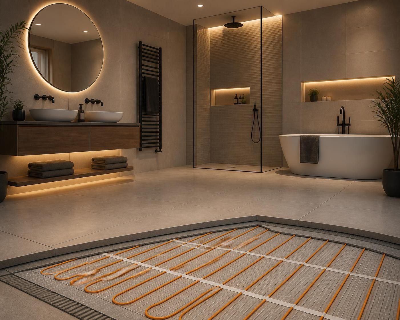 ontdek de voordelen van elektrische vloerverwarming in de badkamer en leer hoe je deze eenvoudig kunt installeren voor optimaal comfort en efficiëntie.