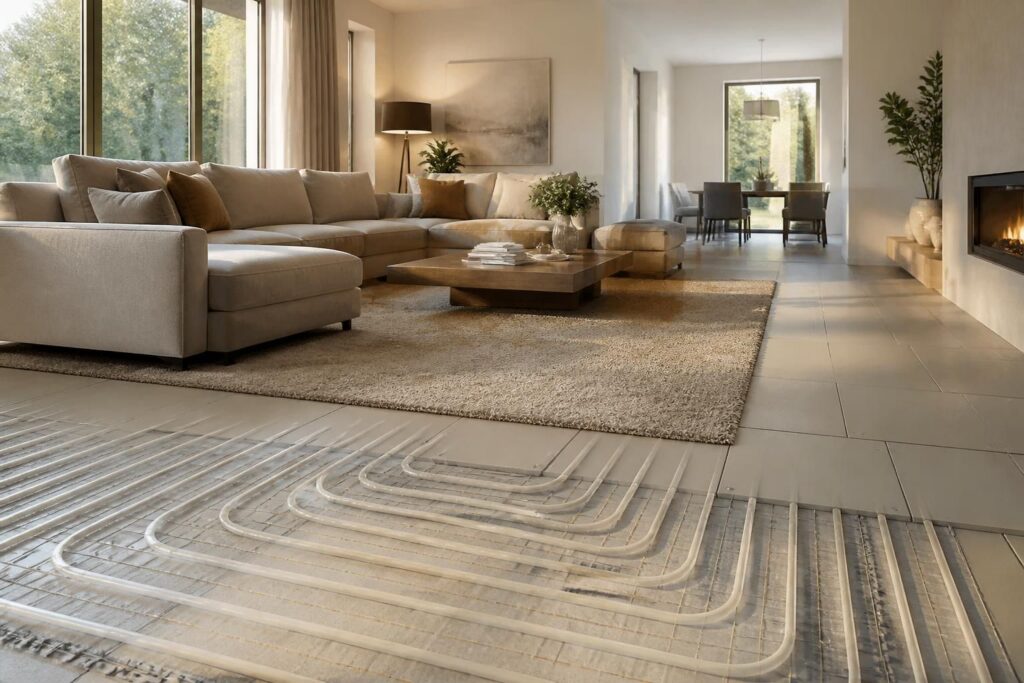 ontdek de voordelen van vloerverwarming in fermacell voor optimaal comfort en efficiënte warmteverdeling in uw woning.