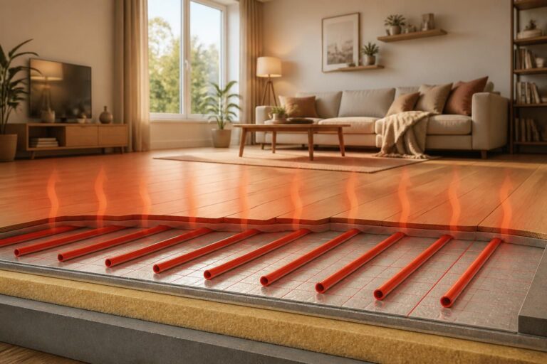 ontdek de voordelen van vloerverwarming onder laminaat en hoe het systeem werkt voor een comfortabel en energiezuinig huis.