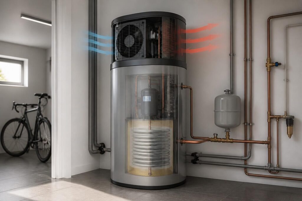 ontdek wat een monobloc warmtepompboiler is en hoe deze energiezuinige technologie werkt om uw water efficiënt te verwarmen.