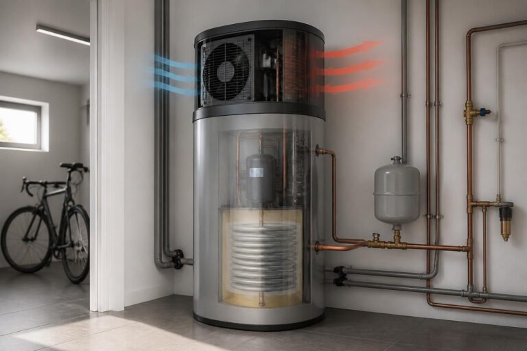 ontdek wat een monobloc warmtepompboiler is en hoe deze energiezuinige technologie werkt om uw water efficiënt te verwarmen.
