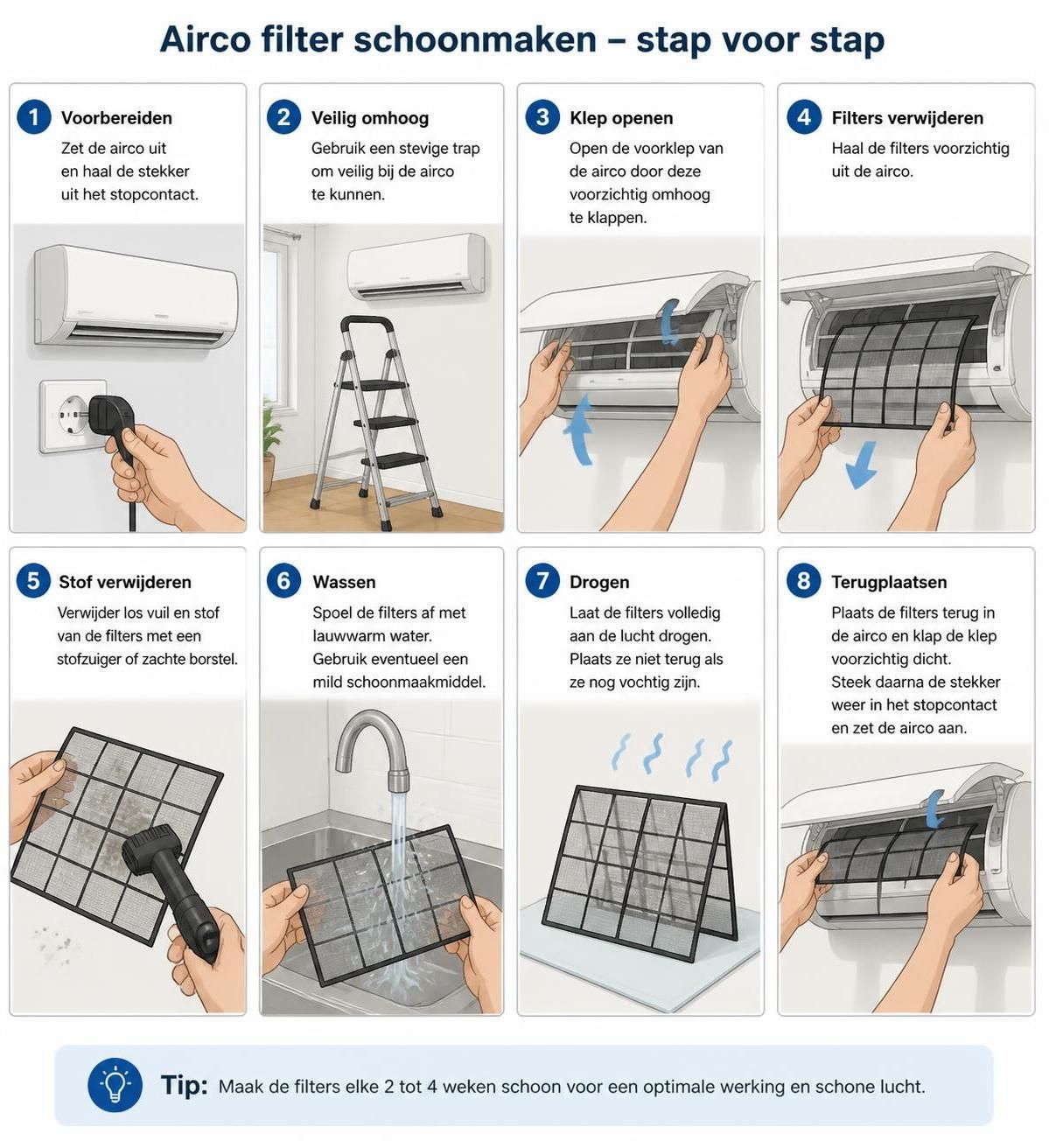 leer hoe je airco filters effectief schoonmaakt voor een optimale werking en een frisse, gezonde luchtkwaliteit in huis.